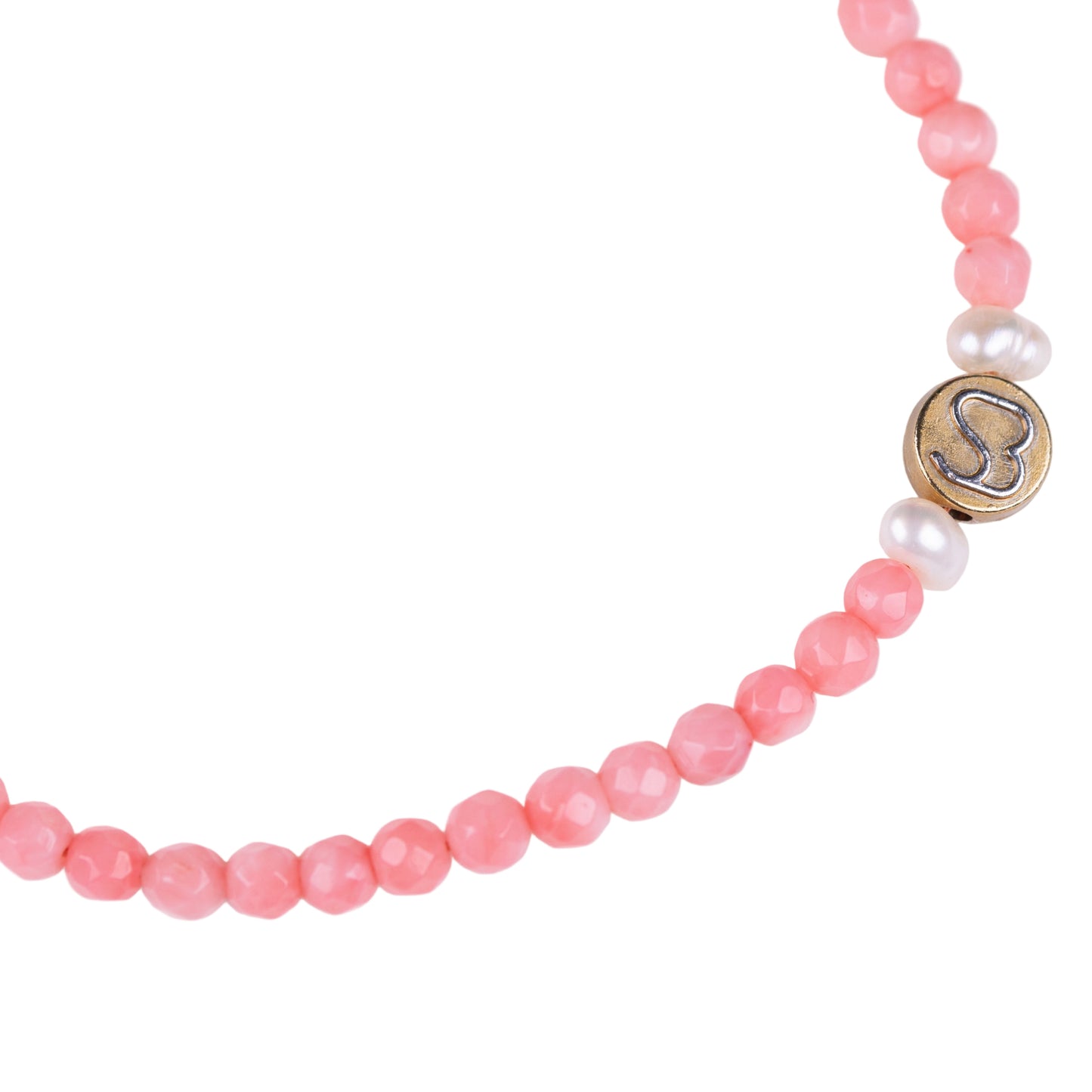 SandChain - Pink Coral Faceted