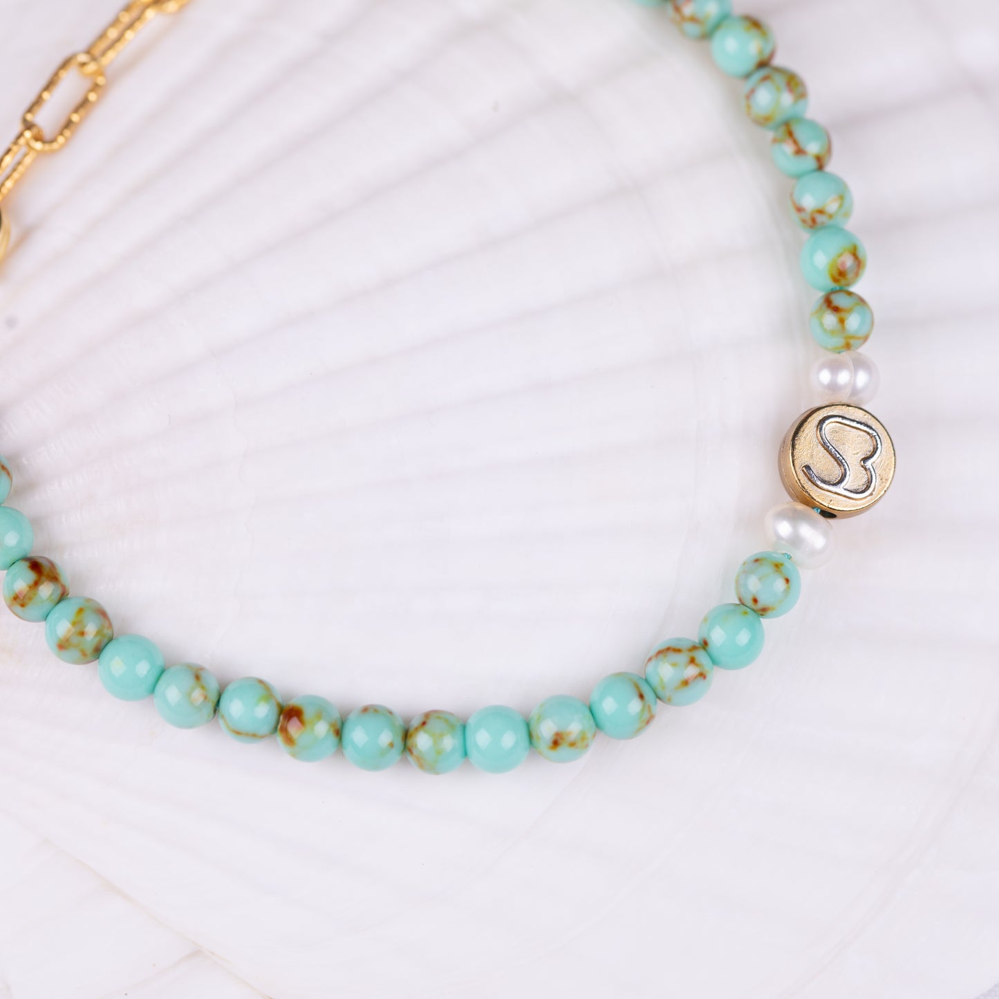 SandBracelet Chain - Green Turquoise
