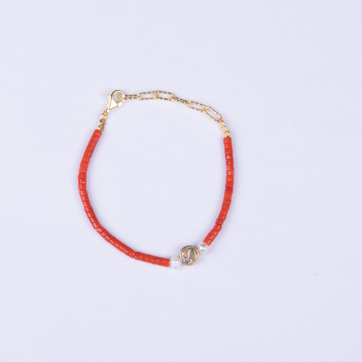 SandBracelet Chain - Red Coral