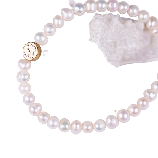 SandBracelet Elastic - Freshwater Pearl